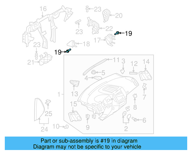 Mount Bracket Bolt N-106-044-02 - View 22
