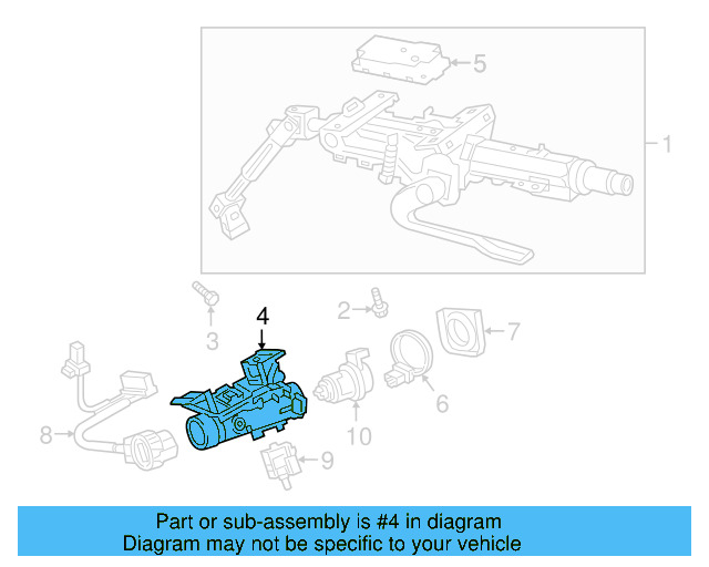 Steering Lock 1K0-905-851-D - View 11