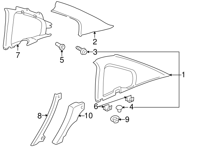 Body A 3B0-867-334 - View 3