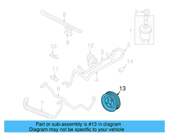 Power Steering Pump Pulley 021-145-255 - View 4