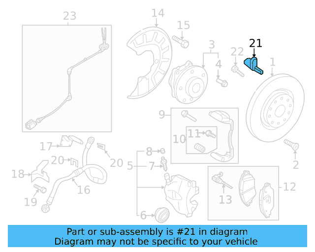 Rear Speed Sensor WHT-003-861-B - View 4