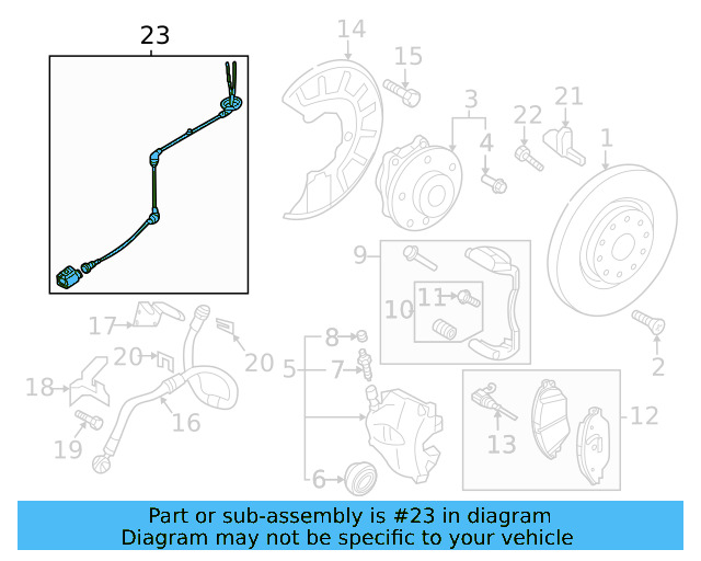 ABS Sensor Wire 5G0-927-903-S - View 4