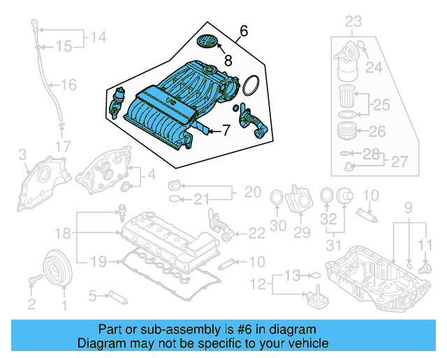 Intake Manifold 03H-133-185-K - View 3