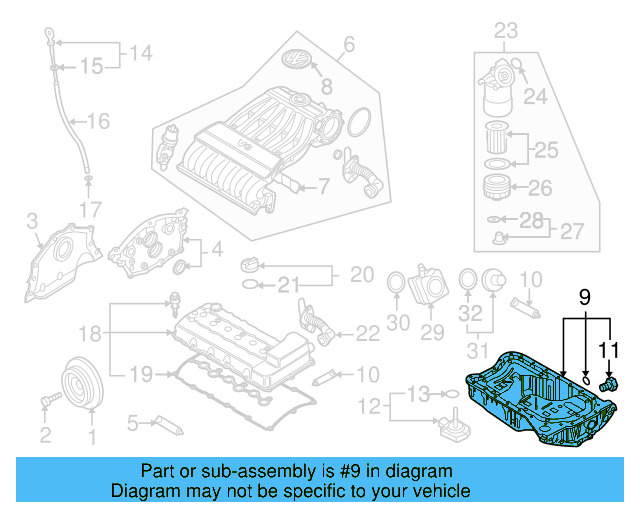 Oil Pan 03H-103-601-K - View 7