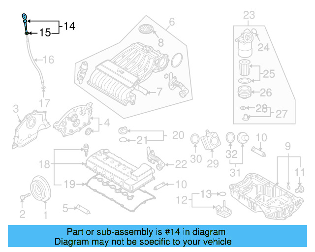 Dipstick 03H-115-607-B - View 6