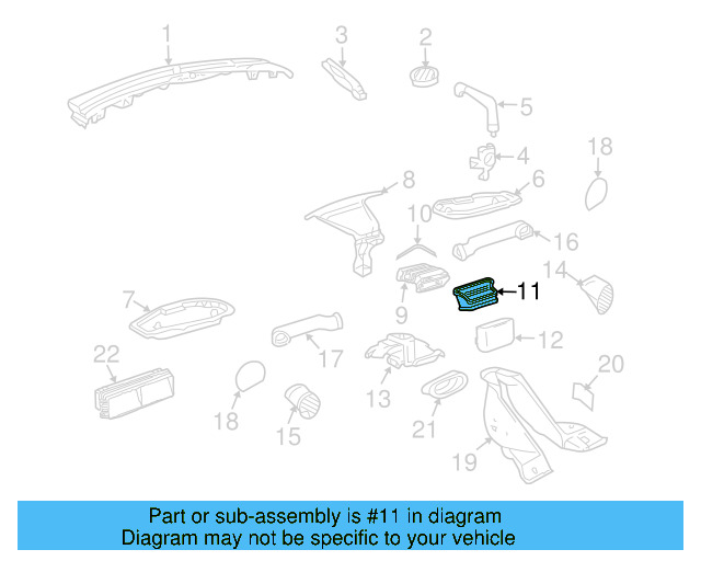 Duct 1C1-819-634-A - View 3