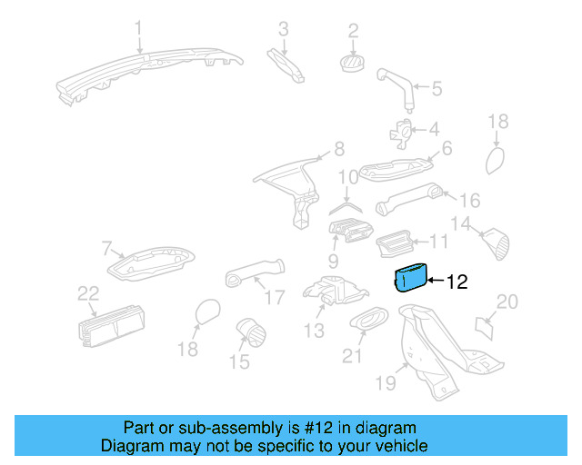 Duct 1C1-819-634-A - View 11