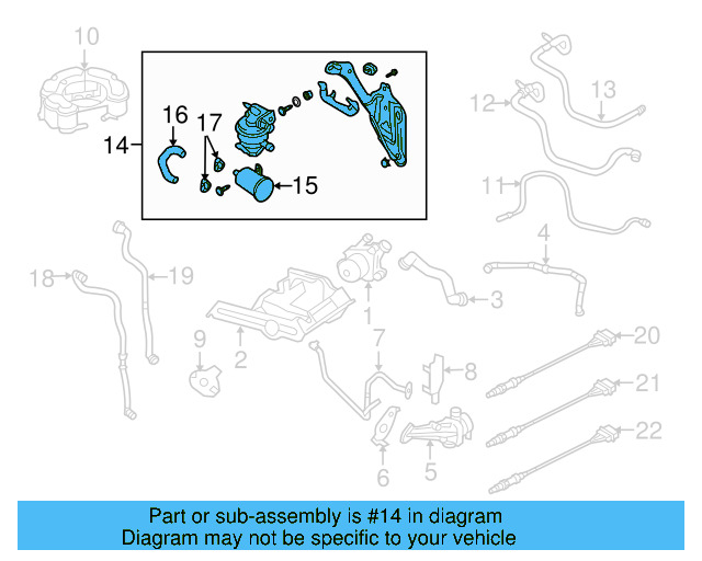 Evaporative Emissions System Leak Detection Pump 1K0-906-201-D - View 11