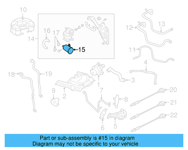 Vapor Canister Filter 1C0-906-621-A - View 19