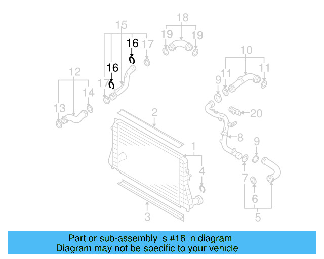 Connector Pipe Retainer Clip 1K0-145-769-J - View 45