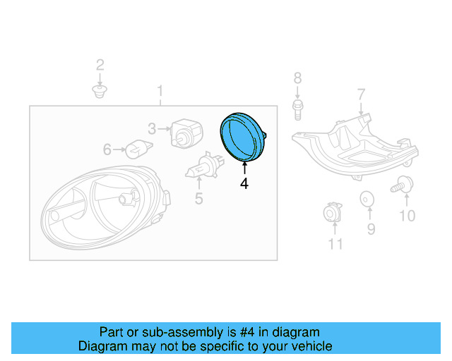 Headlight Bulb Cap 2E0-941-607 - View 33