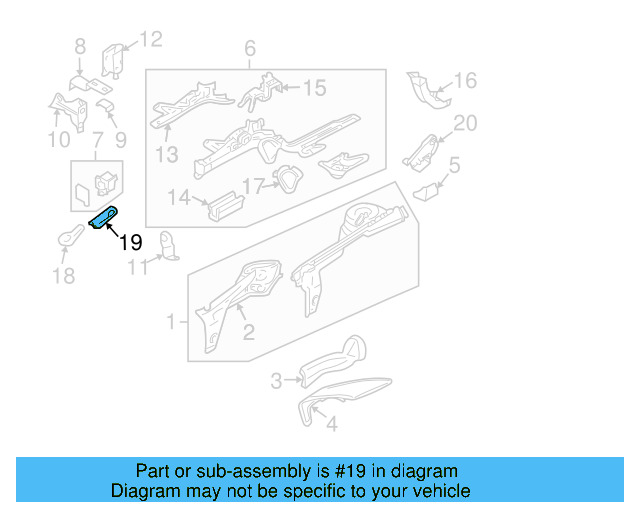 Tow Eye Bracket 1C0-804-387 - View 6
