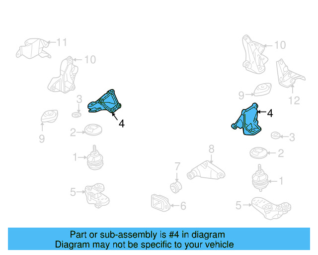 Mount Bracket 8D0-199-308-D - View 10