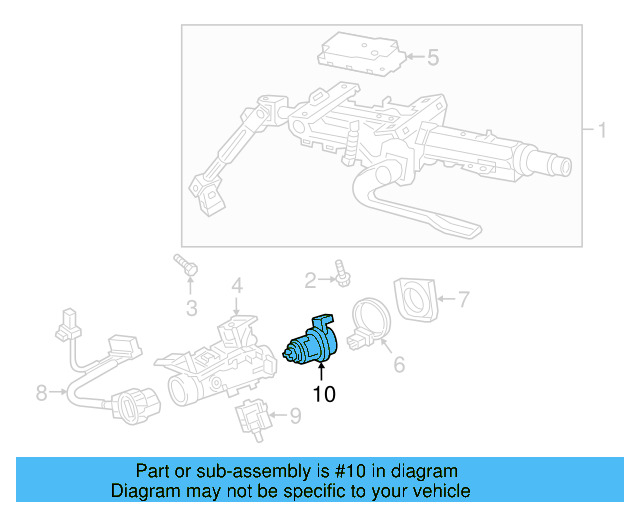 Ignition Lock Cylinder 82A-905-855-Y