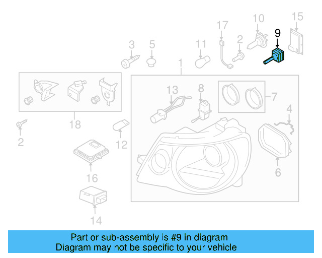 Fog Lamp Bulb N-105-295-01 - View 11
