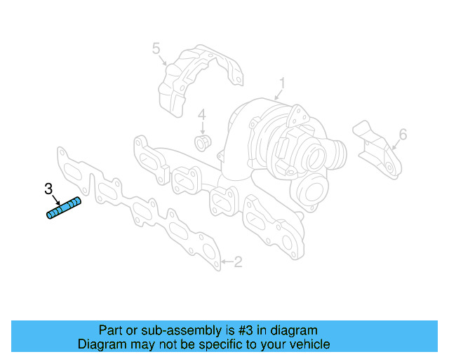 Exhaust Manifold Stud N-901-889-02 - View 10
