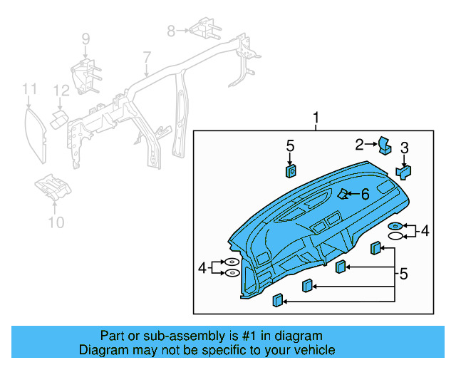 Instrument Panel 3AB-857-004-A-OBP - View 11