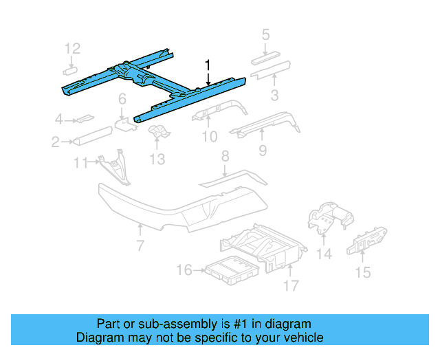 Seat Track 3D0-881-184-F - View 4