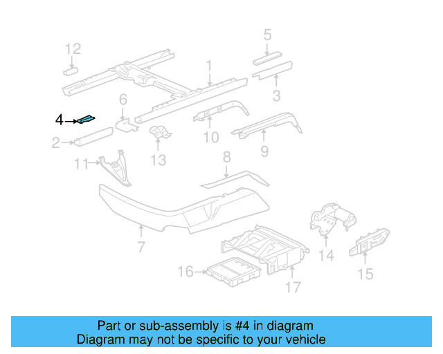 Track End Cover End Cap 3D0-881-347-A-01C - View 4