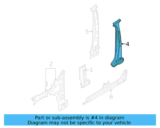 Inner Center Pillar 2GJ-809-220