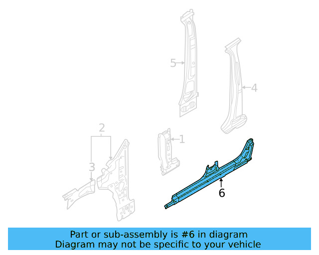 Rocker Reinforced 2GJ-809-377 - View 2