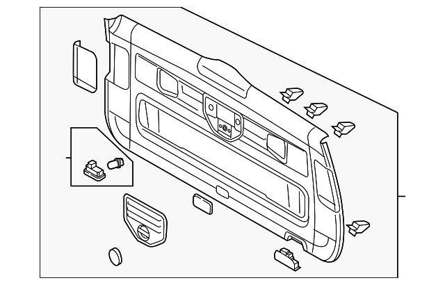 Upper Center Pillar Trim Clip 4B0-867-276-A - View 48