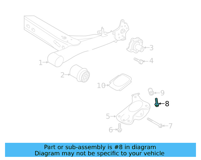 Mount Bracket Rear Bolt N-105-695-01 - View 27