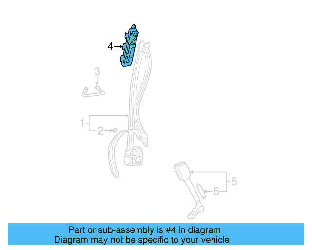 Retractor Assembly Adjuster 3B0-857-819-E - View 4