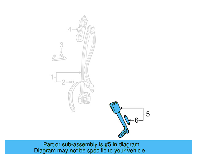 Buckle End 3B0-858-472-D-FCP - View 3
