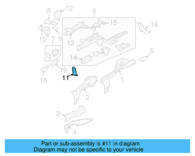 Bracket 1C0-129-728-A - View 14