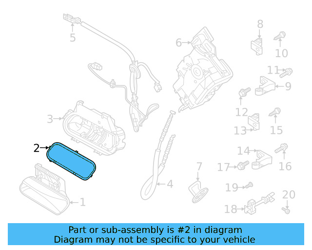 Handle, Outside Packing 11A-837-210-C-9B9 - View 3