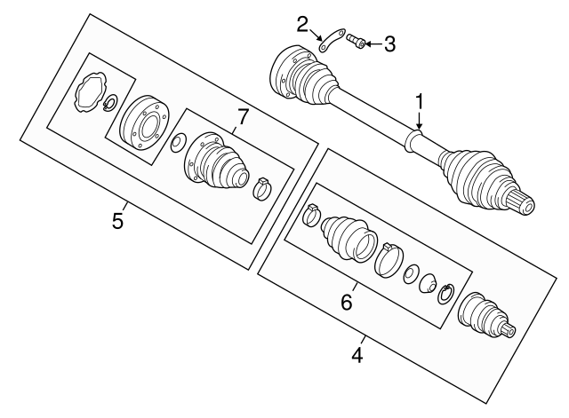 Outer Joint Assembly 5C0-498-099-D - View 5