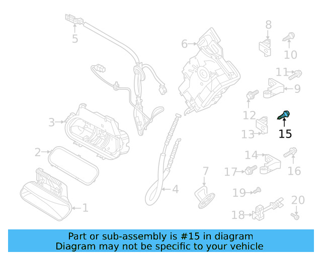 Upper Hinge Mount Bolt N-912-477-01