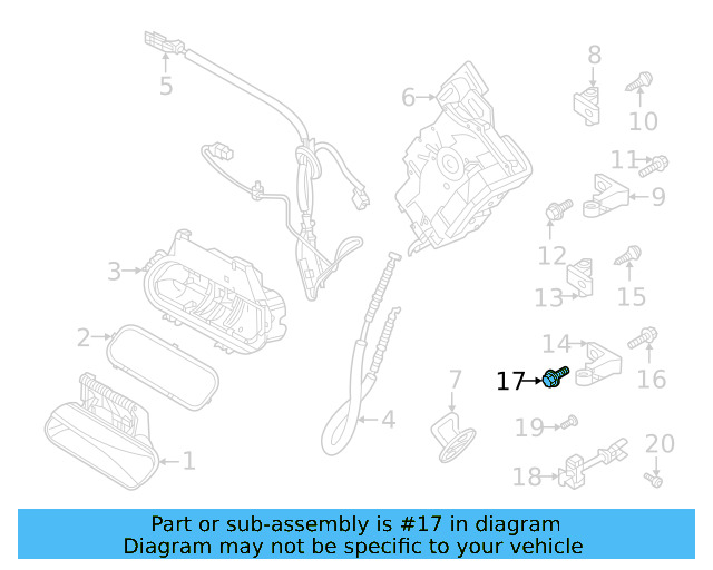 Lower Hinge Mount Bolt N-912-572-01