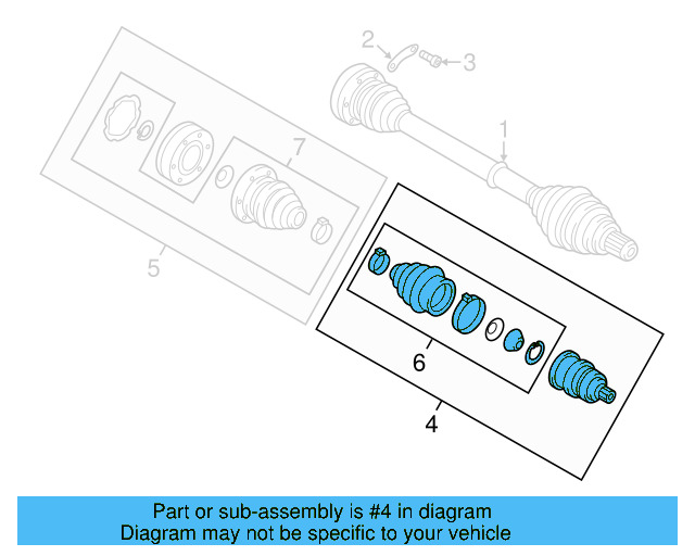 Outer Joint Assembly 5C0-498-099-D - View 7