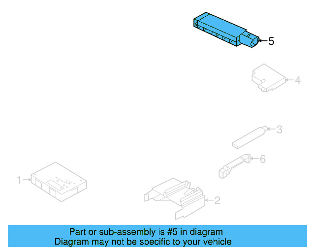 Keyless Entry Antenna 5K0-962-131 - View 22