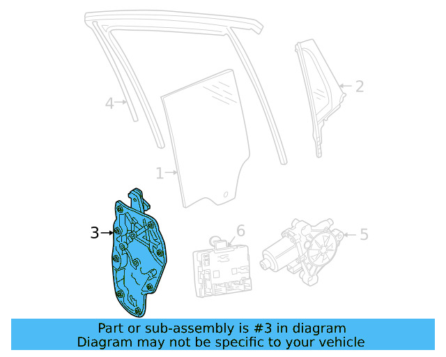 Window Regulator 11K-839-462-B - View 3