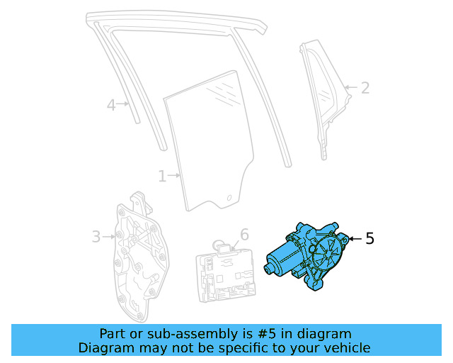 Window Motor 80A-959-882 - View 3