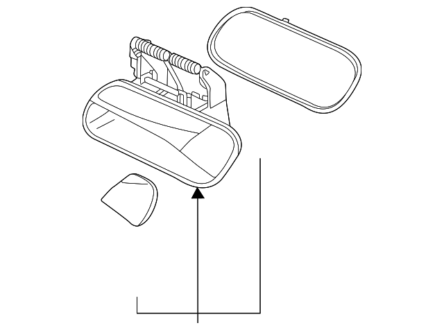 Handle, Outside 11A-837-206-CB-GRU - View 2