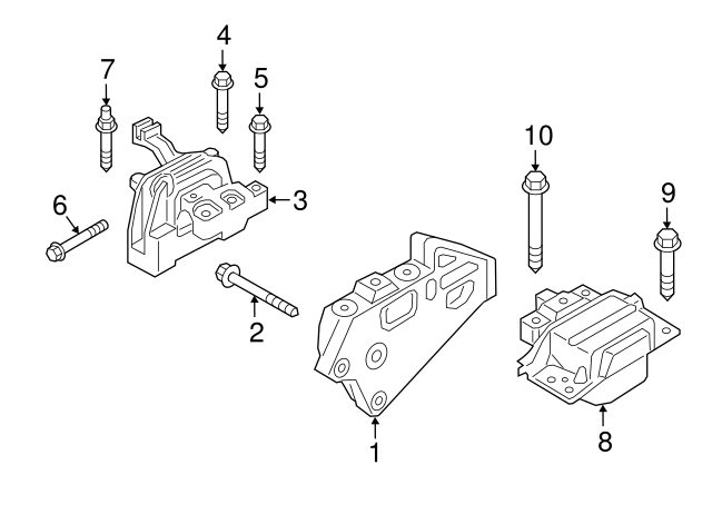 Engine Mount Bracket 022-199-354-T - View 7