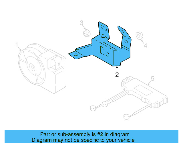 Siren Bracket 7P5-951-193 - View 7