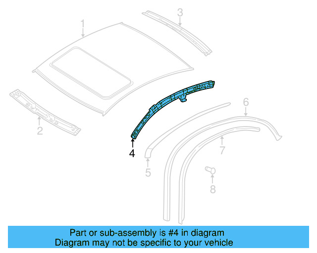 Inner Rail 3B5809429C - View 3