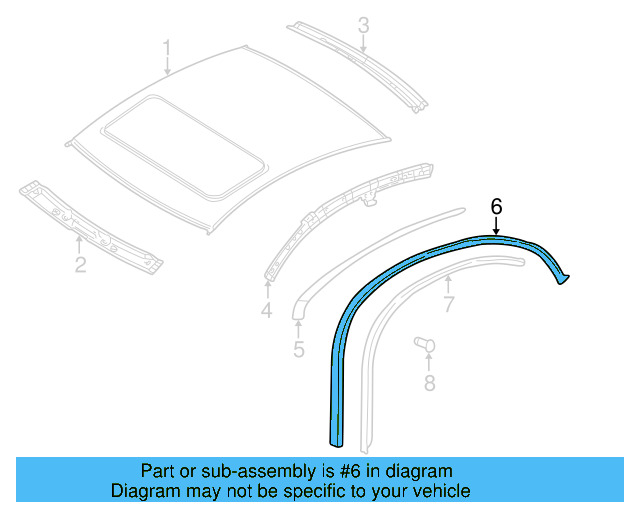 Drip Molding 3B5-854-702-B41