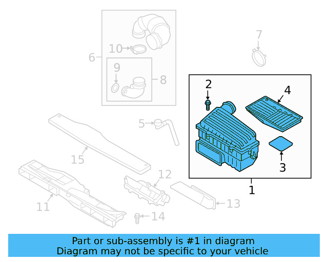 Air Cleaner Assembly 5Q0-129-607-AD - View 5