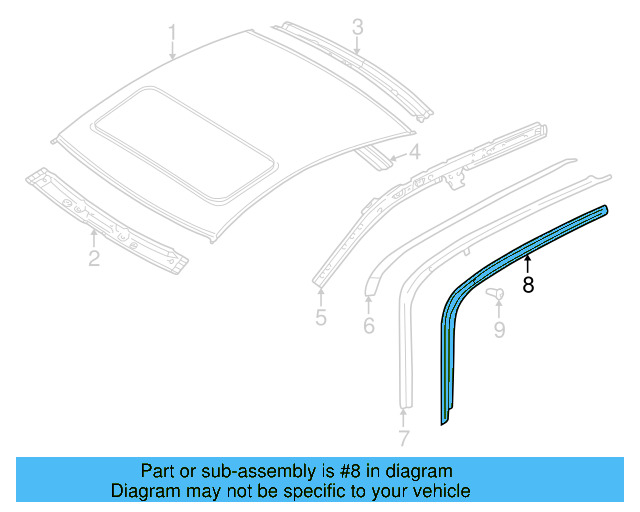 Roof Drip Molding Rivet N-907-878-02