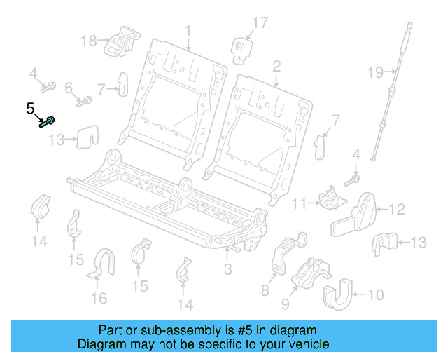 Seat Frame Rivet N-912-673-01 - View 2