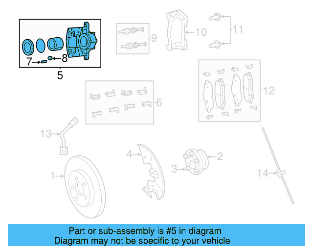 Disc Brake Caliper 7B0-615-124-A