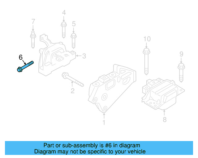 Motor Mount Mount Bolt N-912-040-01