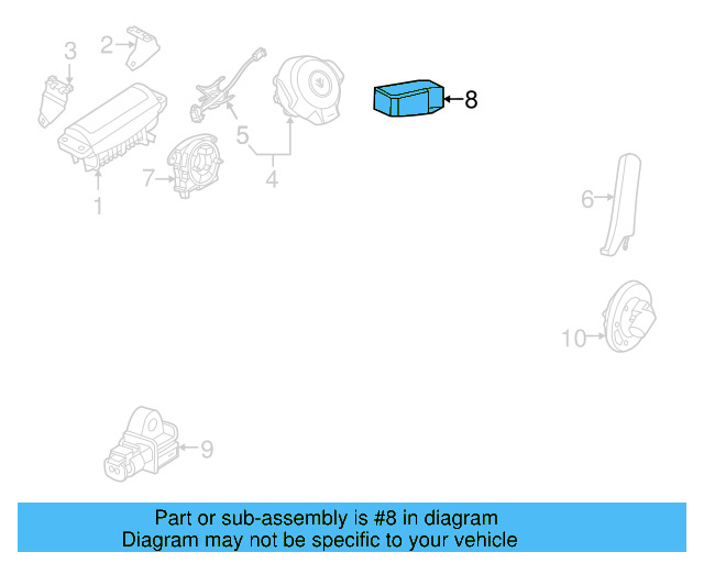 Driver Inflator Module 5C5-880-201-T-81U - View 6