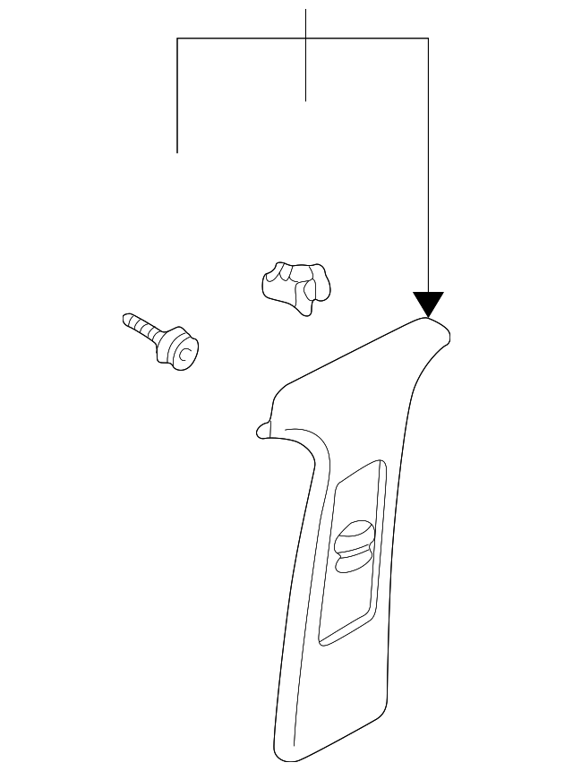 Lower Center Pillar Trim 3B0-867-297-D-U71